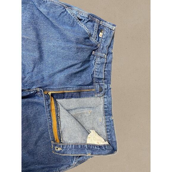 Carhartt FR Jeans Mens 42x30 Blue Straight Flame Resistant 280-83 Utility Work - Picture 2 of 14